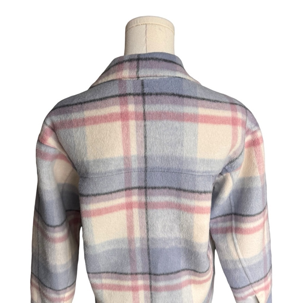 Rails - Connie Oversized Shacket in Junean Plaid Wool Blend Sz XXS - Picture 7 of 10